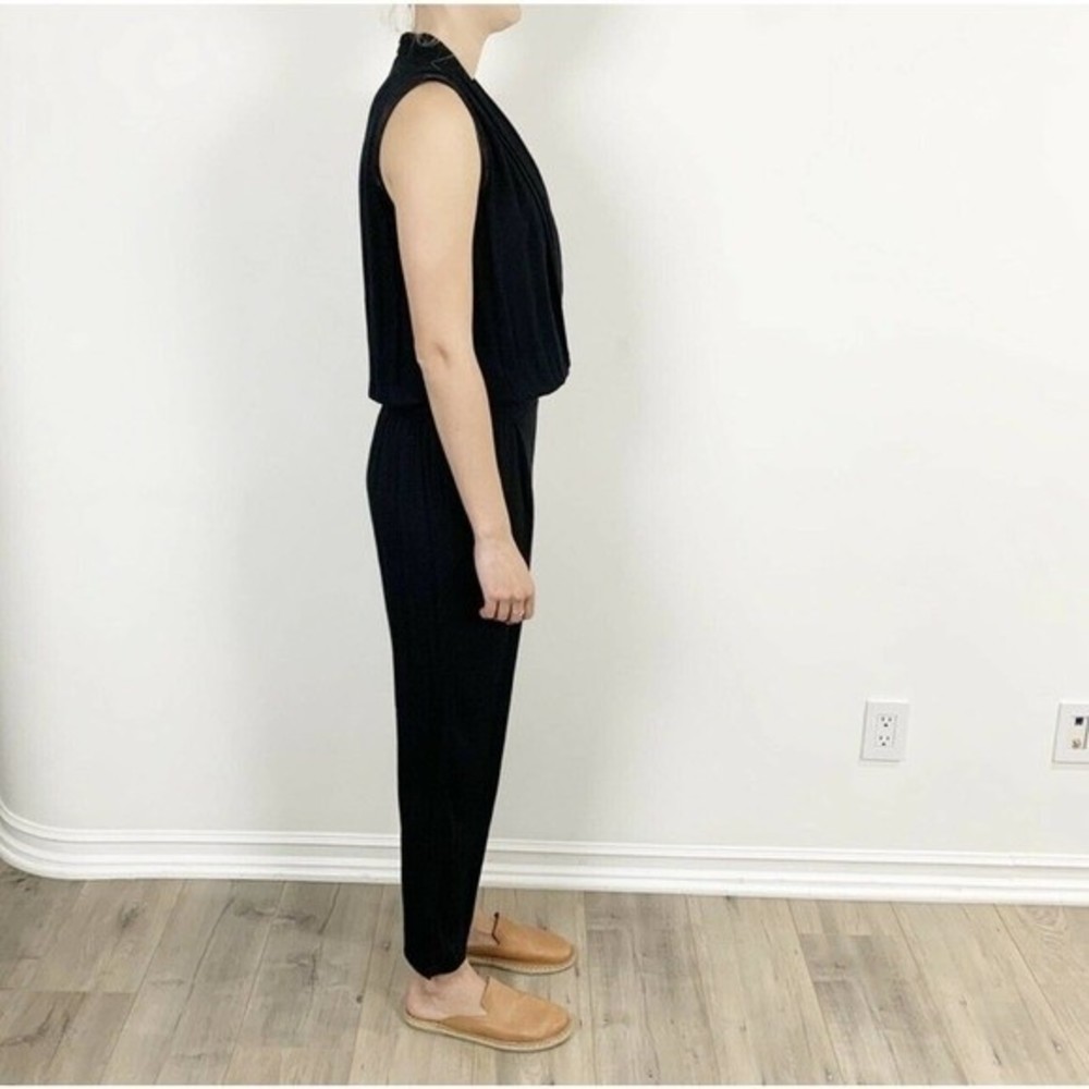 Ella Moss Stella Black Pocket Tank Jumpsuit Size Large - Picture 4 of 13